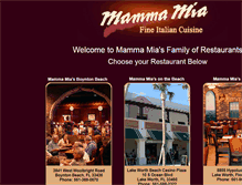 Tablet Screenshot of mammamiasbeach.com